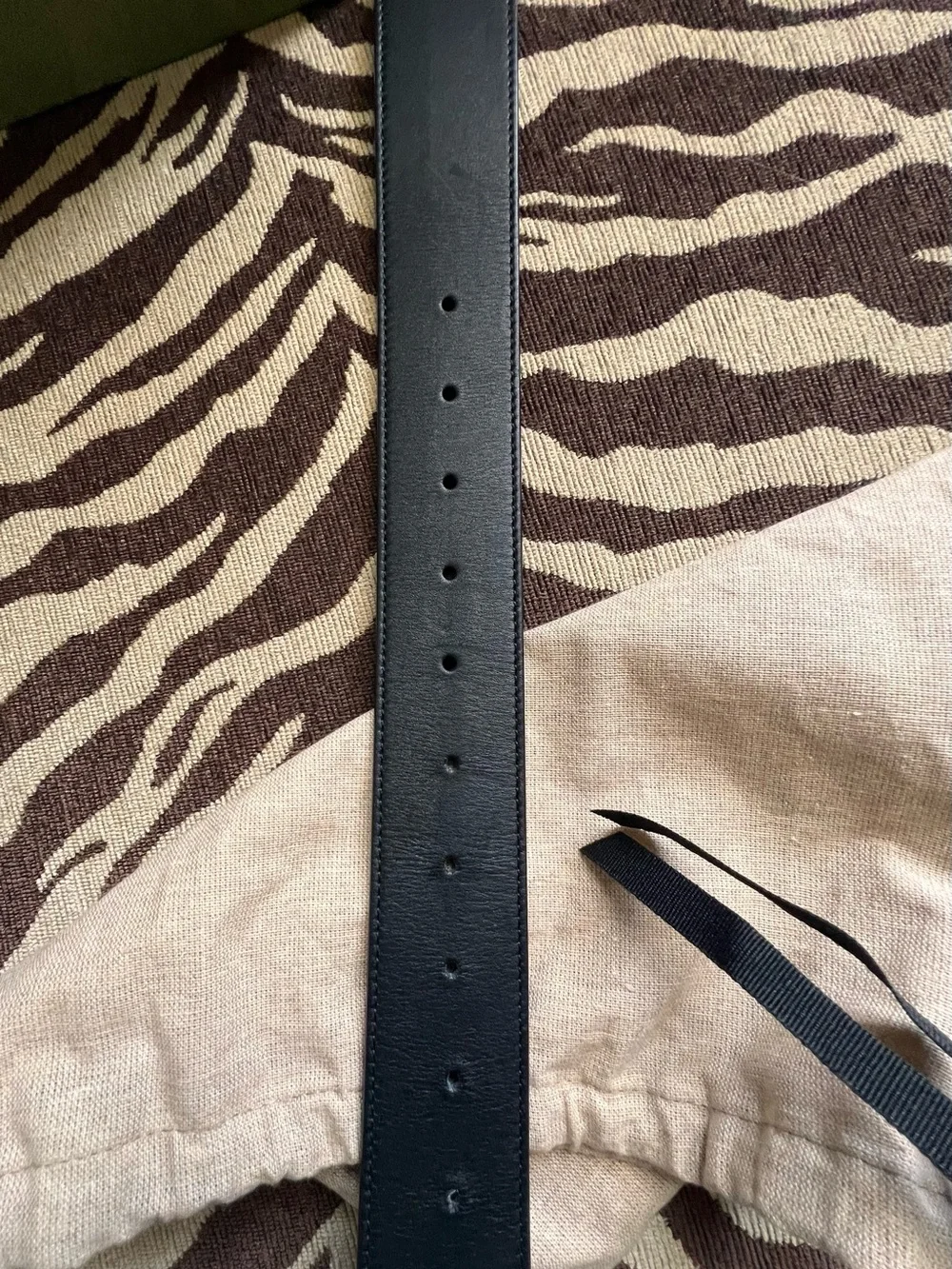 Gucci Black Leather Belt with Gold Double G Buckle